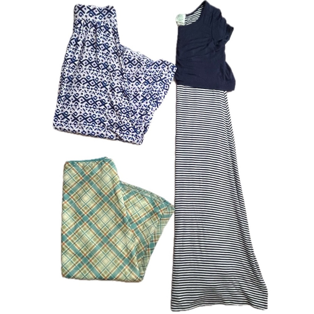 Youth Short Sleeve Maxi Dress & Printed Skirts Bundle Girls size 10